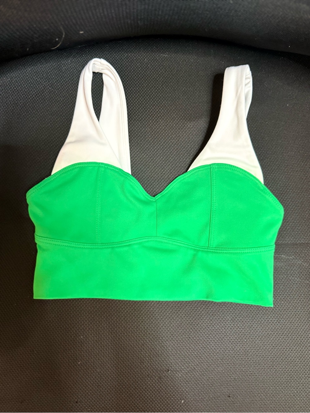 Jo+Jax green/white dance top